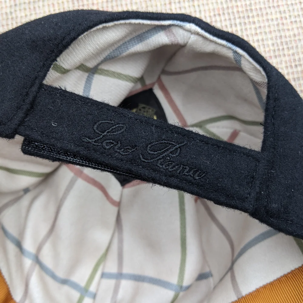 Loro Piana Checkered Hat in Cream and Pastel Hues - Picture 6 of 6